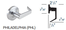 PDQ SD126 Passage Grade 2 Lever Lock