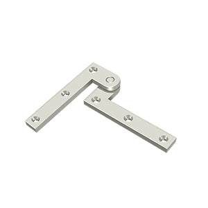 Deltana PH35 Pivot Hinge, 3-7/8" x 5/8" x 1-5/8", Solid Brass (Pair)