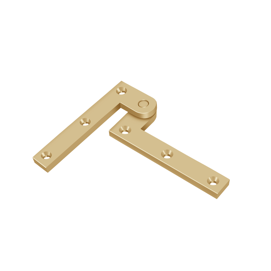 Deltana PH35 Pivot Hinge, 3-7/8" x 5/8" x 1-5/8", Solid Brass (Pair)