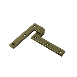 Deltana PH35 Pivot Hinge, 3-7/8" x 5/8" x 1-5/8", Solid Brass (Pair)