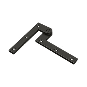 Deltana PH40 Pivot Hinge, 4-3/8" x 5/8" x 1-7/8", Solid Brass (Pair)