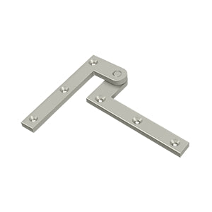Deltana PH40 Pivot Hinge, 4-3/8" x 5/8" x 1-7/8", Solid Brass (Pair)