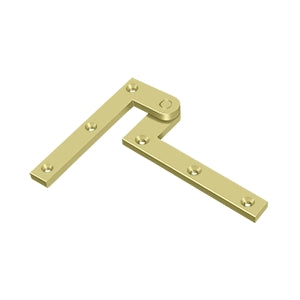 Deltana PH40 Pivot Hinge, 4-3/8" x 5/8" x 1-7/8", Solid Brass (Pair)