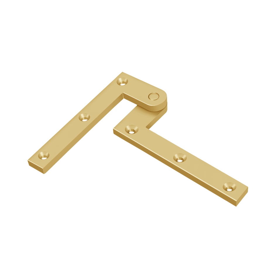 Deltana PH40 Pivot Hinge, 4-3/8" x 5/8" x 1-7/8", Solid Brass (Pair)