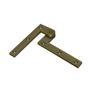 Deltana PH40 Pivot Hinge, 4-3/8" x 5/8" x 1-7/8", Solid Brass (Pair)
