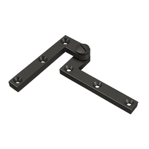 Deltana PH60 Pivot Hinge, 4-3/8" x 5/8" x 1-7/8", Solid Brass (Pair)