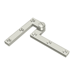 Deltana PH60 Pivot Hinge, 4-3/8" x 5/8" x 1-7/8", Solid Brass (Pair)