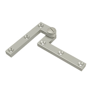 Deltana PH60 Pivot Hinge, 4-3/8" x 5/8" x 1-7/8", Solid Brass (Pair)