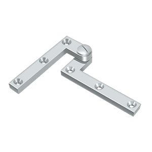 Deltana PH60 Pivot Hinge, 4-3/8" x 5/8" x 1-7/8", Solid Brass (Pair)