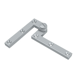 Deltana PH60 Pivot Hinge, 4-3/8" x 5/8" x 1-7/8", Solid Brass (Pair)