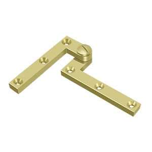 Deltana PH60 Pivot Hinge, 4-3/8" x 5/8" x 1-7/8", Solid Brass (Pair)