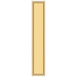 Deltana PP2281 Framed Push Plate, Heavy-Duty, 3-1/2" x 20"
