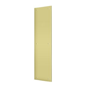 Deltana PP3515 Push Plate 3-1/2" x 15" Brass or Stainless Steel