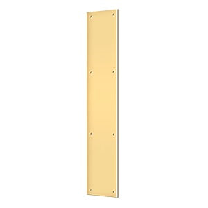 Deltana PP3520 Push Plate 3-1/2" x 20" Brass or Stainless Steel