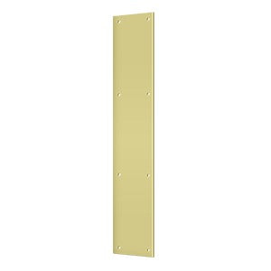 Deltana PP3520 Push Plate 3-1/2" x 20" Brass or Stainless Steel