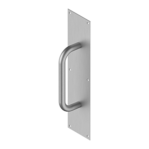Deltana PPH4016 Pull Plate with Handle 4" x 16" Stainless Steel