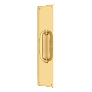 Deltana PPH55 Push Plate with Handle 3-1/2" x 15" - Handle 5-1/4"