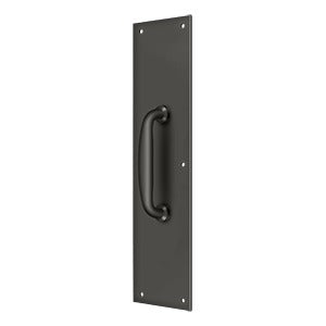Deltana PPH55 Push Plate with Handle 3-1/2" x 15" - Handle 5-1/4"