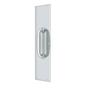 Deltana PPH55 Push Plate with Handle 3-1/2" x 15" - Handle 5-1/4"