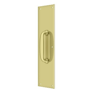 Deltana PPH55 Push Plate with Handle 3-1/2" x 15" - Handle 5-1/4"