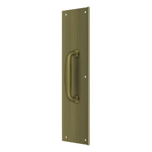 Deltana PPH55 Push Plate with Handle 3-1/2" x 15" - Handle 5-1/4"