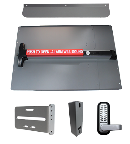 Lockey PS63 Standard Panic Shield Security Kit with Detex V-40xEBxW