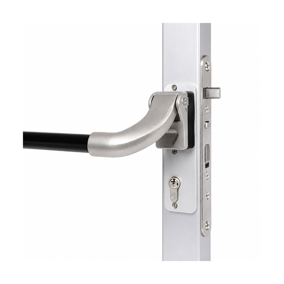 Locinox Pushbar | Aluminum Push Bar for Insert or Surface Mounted Locks