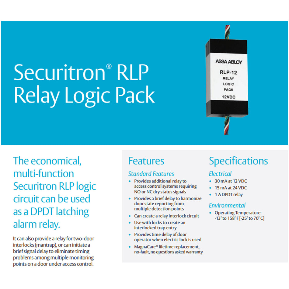 Securitron RLP Relay Logic Pack