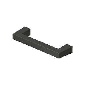 Deltana SBP35 Modern Square Bar Pull, 3-1/2", HD, Solid Brass