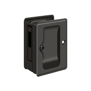 Deltana SDAR325 Heavy-Duty Pocket Door Lock, Adjustable, 3-1/4" x 2-1/4" Sliding Door Receiver