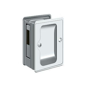 Deltana SDAR325 Heavy-Duty Pocket Door Lock, Adjustable, 3-1/4" x 2-1/4" Sliding Door Receiver