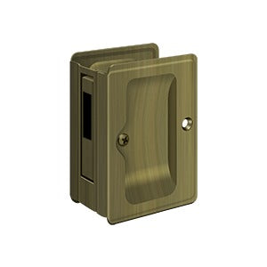 Deltana SDAR325 Heavy-Duty Pocket Door Lock, Adjustable, 3-1/4" x 2-1/4" Sliding Door Receiver