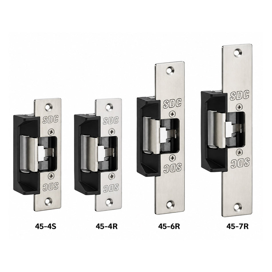 SDC 45 Radius Corner Electric Strike For Aluminum/Wood