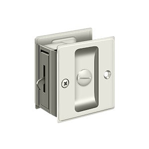 Deltana SDL25 Pocket Door Lock, 2-1/2" x 2-3/4" Privacy