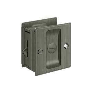Deltana SDL25 Pocket Door Lock, 2-1/2" x 2-3/4" Privacy