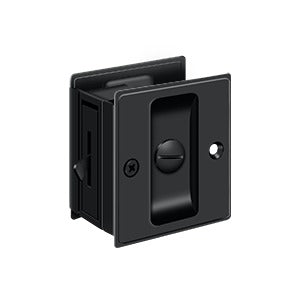 Deltana SDL25 Pocket Door Lock, 2-1/2" x 2-3/4" Privacy