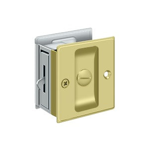 Deltana SDL25 Pocket Door Lock, 2-1/2" x 2-3/4" Privacy