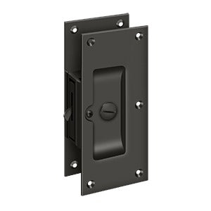 Deltana SDL60 Decorative Pocket Door Lock, 6" Privacy