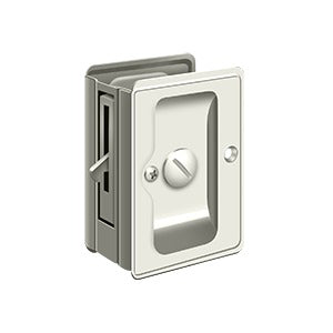 Deltana SDLA325 Heavy-Duty Pocket Door Lock, Adjustable, 3-1/4" x 2-1/4" Privacy