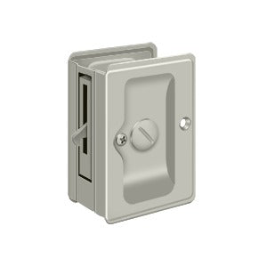 Deltana SDLA325 Heavy-Duty Pocket Door Lock, Adjustable, 3-1/4" x 2-1/4" Privacy