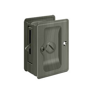 Deltana SDLA325 Heavy-Duty Pocket Door Lock, Adjustable, 3-1/4" x 2-1/4" Privacy
