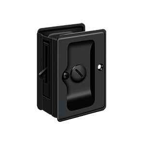 Deltana SDLA325 Heavy-Duty Pocket Door Lock, Adjustable, 3-1/4" x 2-1/4" Privacy