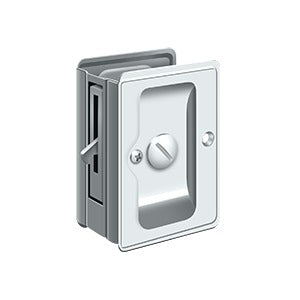 Deltana SDLA325 Heavy-Duty Pocket Door Lock, Adjustable, 3-1/4" x 2-1/4" Privacy
