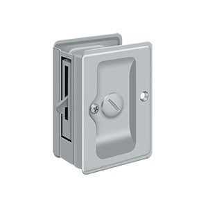 Deltana SDLA325 Heavy-Duty Pocket Door Lock, Adjustable, 3-1/4" x 2-1/4" Privacy