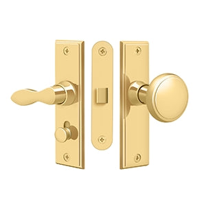 Deltana SDML334 Storm Door Latch, Square, Mortise Lock