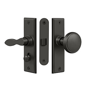 Deltana SDML334 Storm Door Latch, Square, Mortise Lock