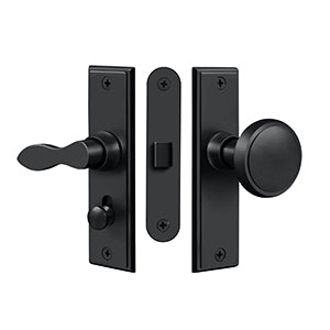 Deltana SDML334 Storm Door Latch, Square, Mortise Lock