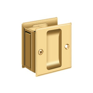 Deltana SDP25 Pocket Door Lock, 2-1/2" x 2-3/4" Passage