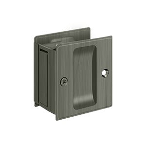 Deltana SDP25 Pocket Door Lock, 2-1/2" x 2-3/4" Passage