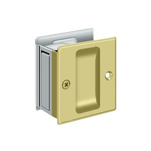 Deltana SDP25 Pocket Door Lock, 2-1/2" x 2-3/4" Passage